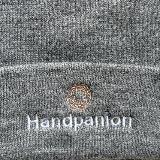Handpanion Embroidered Beanie – Grey
