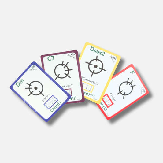 D Kurd 10 Handpan Playing Cards – Songwriting Tool for D Kurd Scale