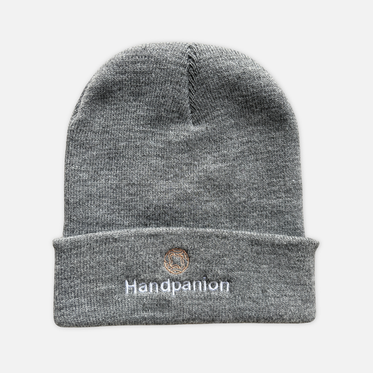 🎁 Handpanion Embroidered Beanie – Grey (100% off)